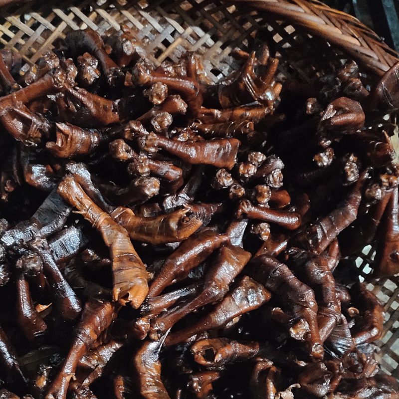 卤鸭脚包鸭包肠湖南邵阳特产小吃柴火烟熏腊肉五花鸭掌爪即食5个
