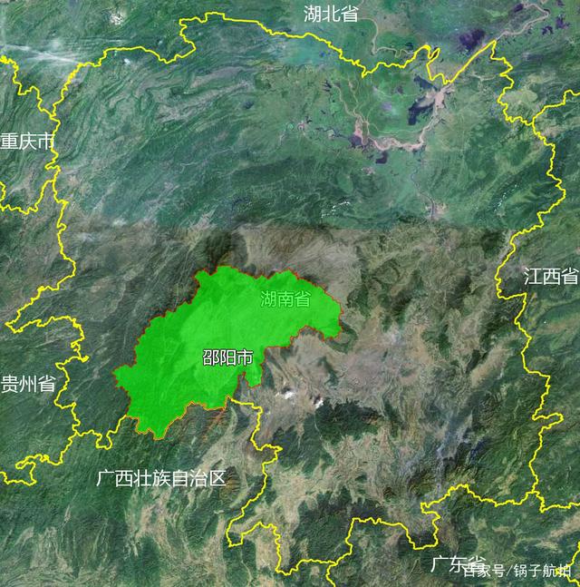 14张地形图,快速了解湖南省邵阳市的12个市辖区县市